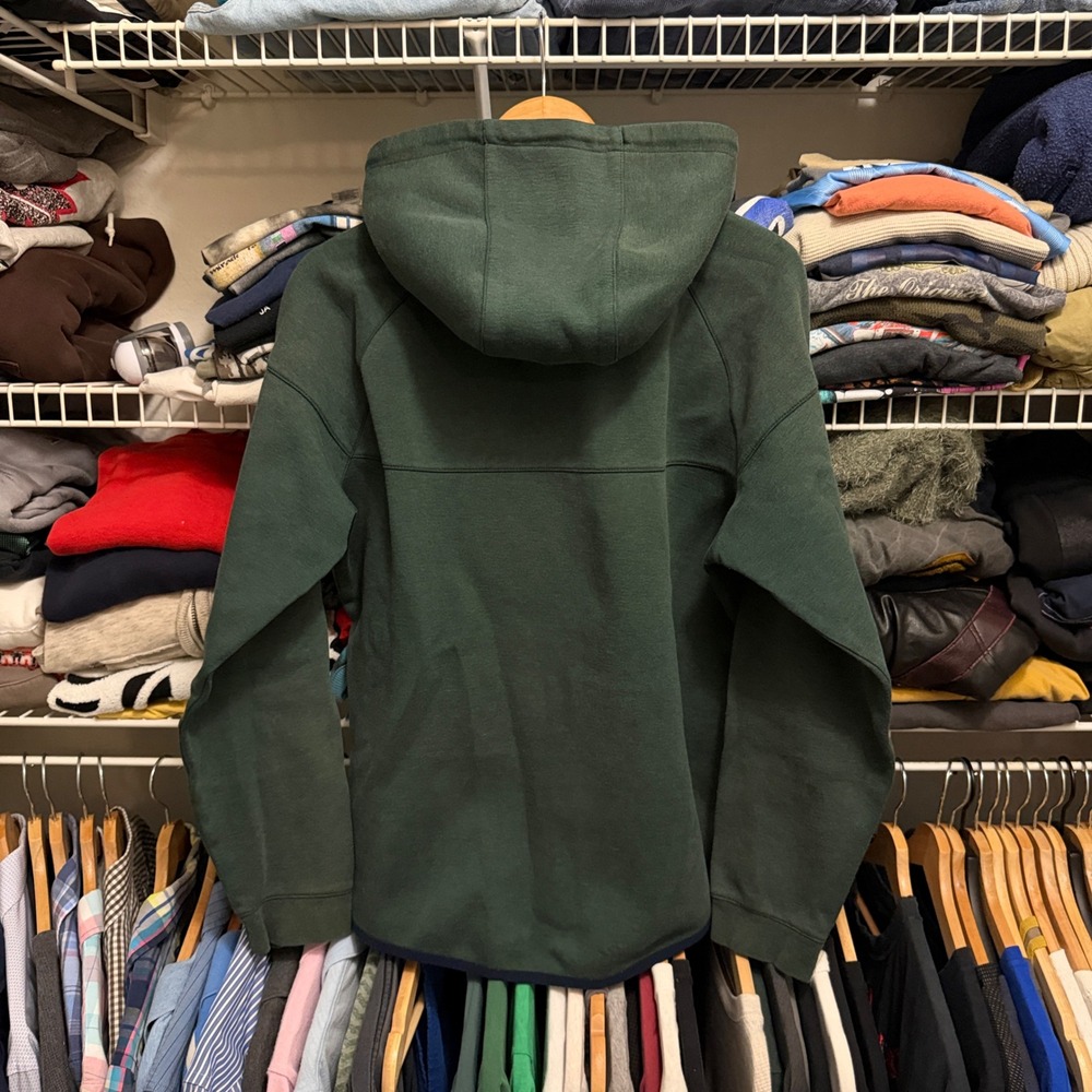 Nike Tech Zip Up Hoodie Mens Large Green Fleece Sportswear Jacket Basketball - Picture 6 of 8